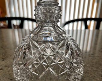 Germany Hofbauer Byrdes Crystal Cake Plate Stand German Glass Bird 12" EUC