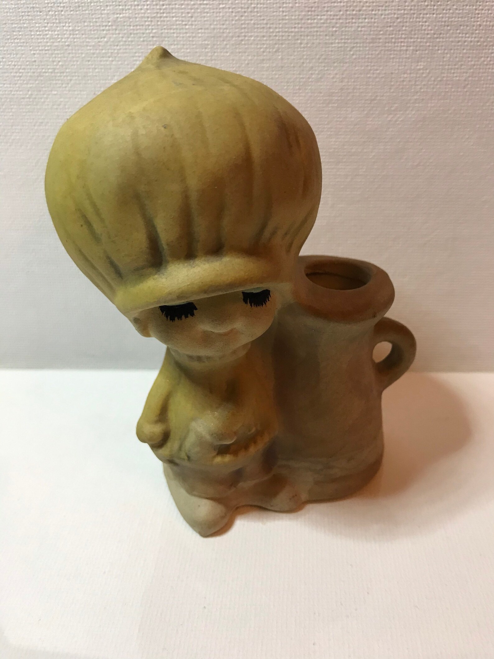 Vintage UCTCI Japan Pottery Planter Vase Japanese Anime Art Etsy