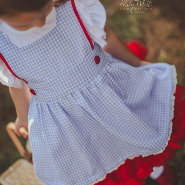 Dorothy Pinafore/ Apron custom sizes available