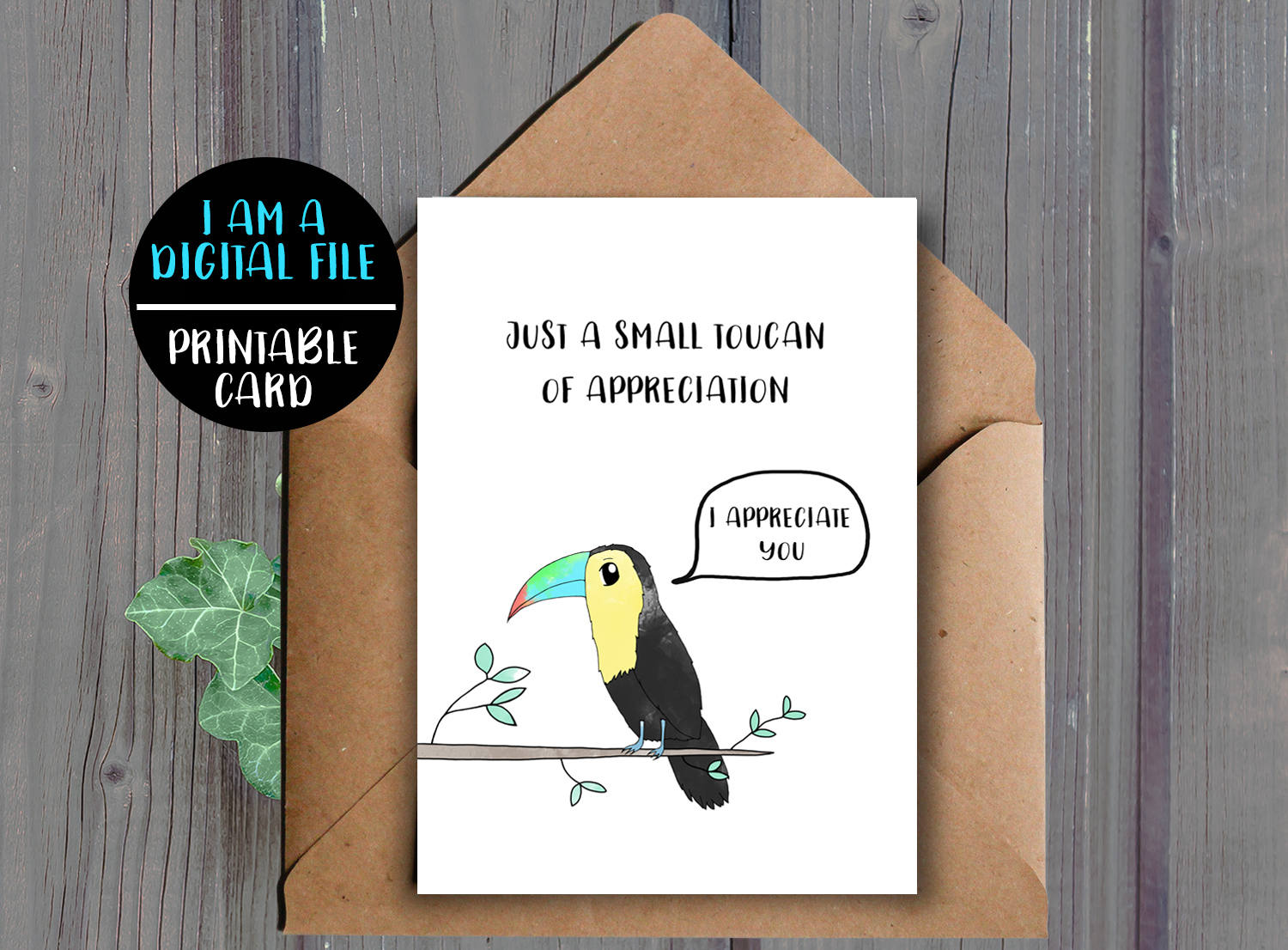 DIGITAL DOWNLOAD, Funny Thank You Card, Printable, Appreciation Card, Dad, Mom, Toucan, Animal Pun Card, Wedding Thank You, Instant - Etsy digital-download-funny-thank-you-card-printable-appreciation-card-dad-mom-toucan-animal-pun-card-wedding-thank-you-instant-etsy