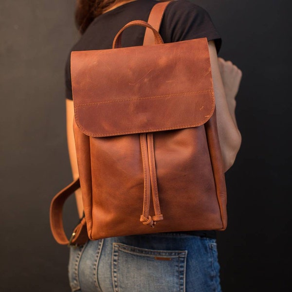 Leather Backpack, Leather backpack women, Brown Leather Backpack, Camera backpack, Vintage Backpack, Leather rucksack, laptop backpack