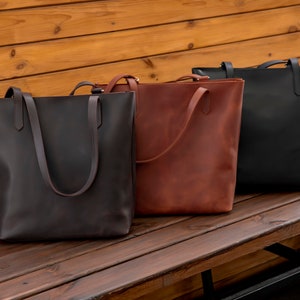 Brown convertible backpack purse, convertible tote bag, convertible leather tote, leather backpack women, brown leather tote, laptop bag Dark brown