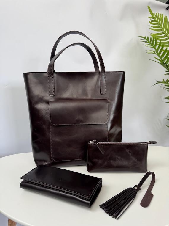 Leather Convertible Backpack with Wallet The Laura - Tan - Leather - M.Gemi main image 3
