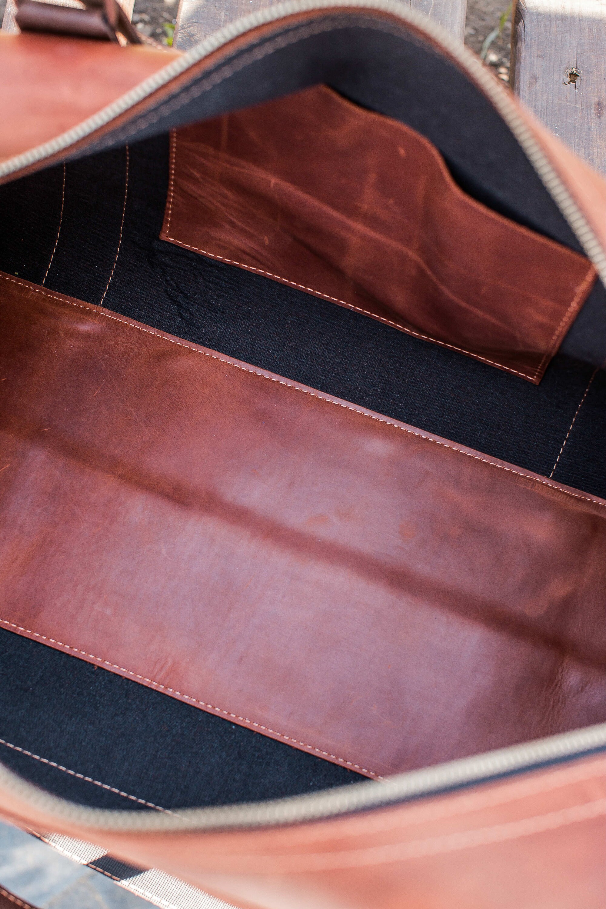 Brown Overnigt Bag Mens Duffel Bag Gym Bag Leather Weekend Bag Etsy