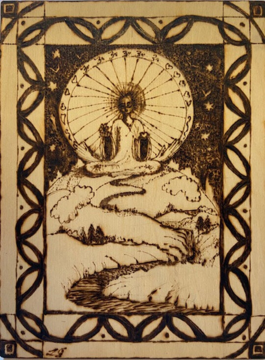 Higher Protection - Pyrography on Birch Wood - Etsy