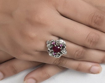 Anello in argento sterling 925 con lapislazzuli