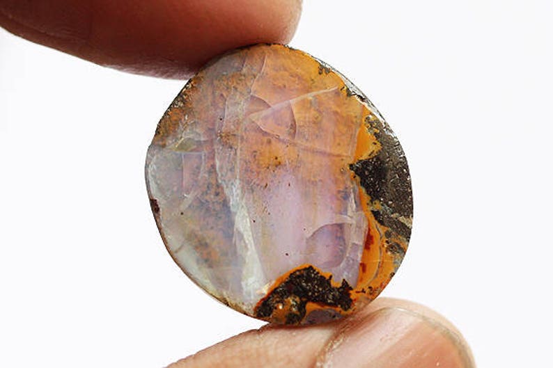 Pendant Jewellery Making Stone 11 Carat Excellent Quality Natural Blue Boulder Opal Gemstone 2544 Hand Cut Australian Opal Koroit Opal