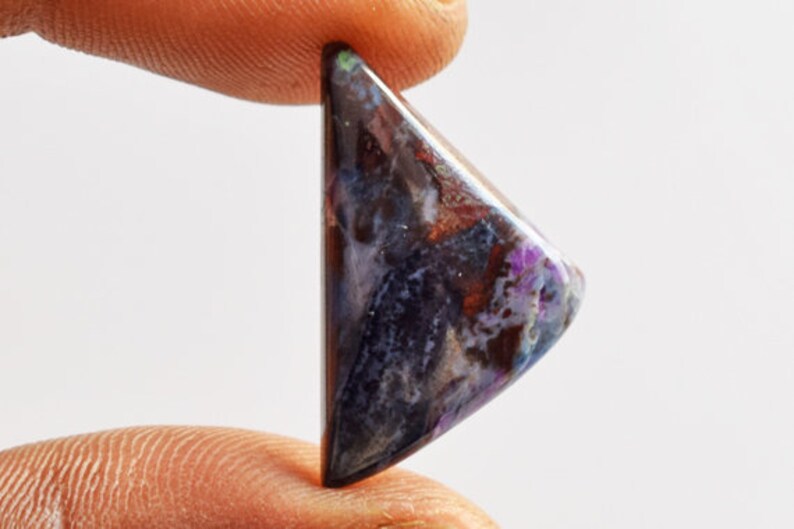 Wholesale Price Jewellery Making Pendant Stone 100/% Natural Sugilite Cabochon Loose Gemstone 17459 Designer Sugilite Size 25x15x4 MM