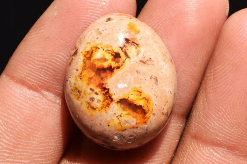 Natural Mexican Fire Opal Cabochon Crafts Size 23x18x8.5 MM Jewellery Making Gemstone Pendant Stone Opal Suppliers Oval Shape 17794