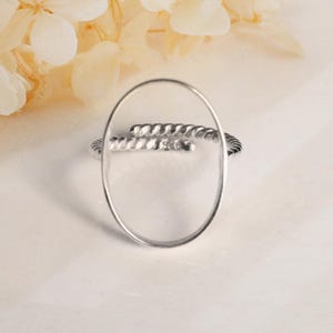 Solid 925 Sterling Silver Oval Plain Collet Bezel Cup Open Blank Ring, Setting For Making Ring 4x6 MM To 20x30 MM, Fine DIY Jewelry Supplies