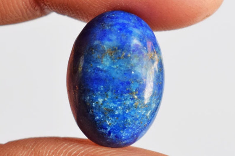 18162 Size 17x12x5.5 MM Pendant Stone Oval Shape Jewellery Making Flat Back Side Lapis Natural Blue Lapis Lazuli Cabochon Ring Stone