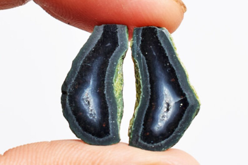 Earring Pair Best Price New Pairs 14203 Baby Mini Geode Druzy Size 17x9x5.5 MM Genuine Tiny Agate Druzy Pair Gemstone Jewellery Making