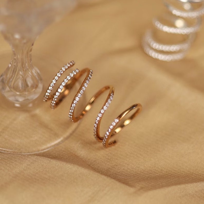 This beautiful elegant minimalist gold plated ring handmade of 925 sterling silver and studded with natural moissanite gemstone. Best jewelry gift for women and girls. Best selling item of my shop. minimalist ring, minimalist jewelry, gift for her