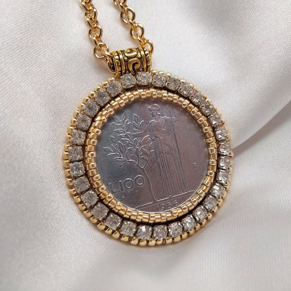 Ciondolo Moneta 1 Centesimo USA - Gioiello Fatto A Mano In Argento?