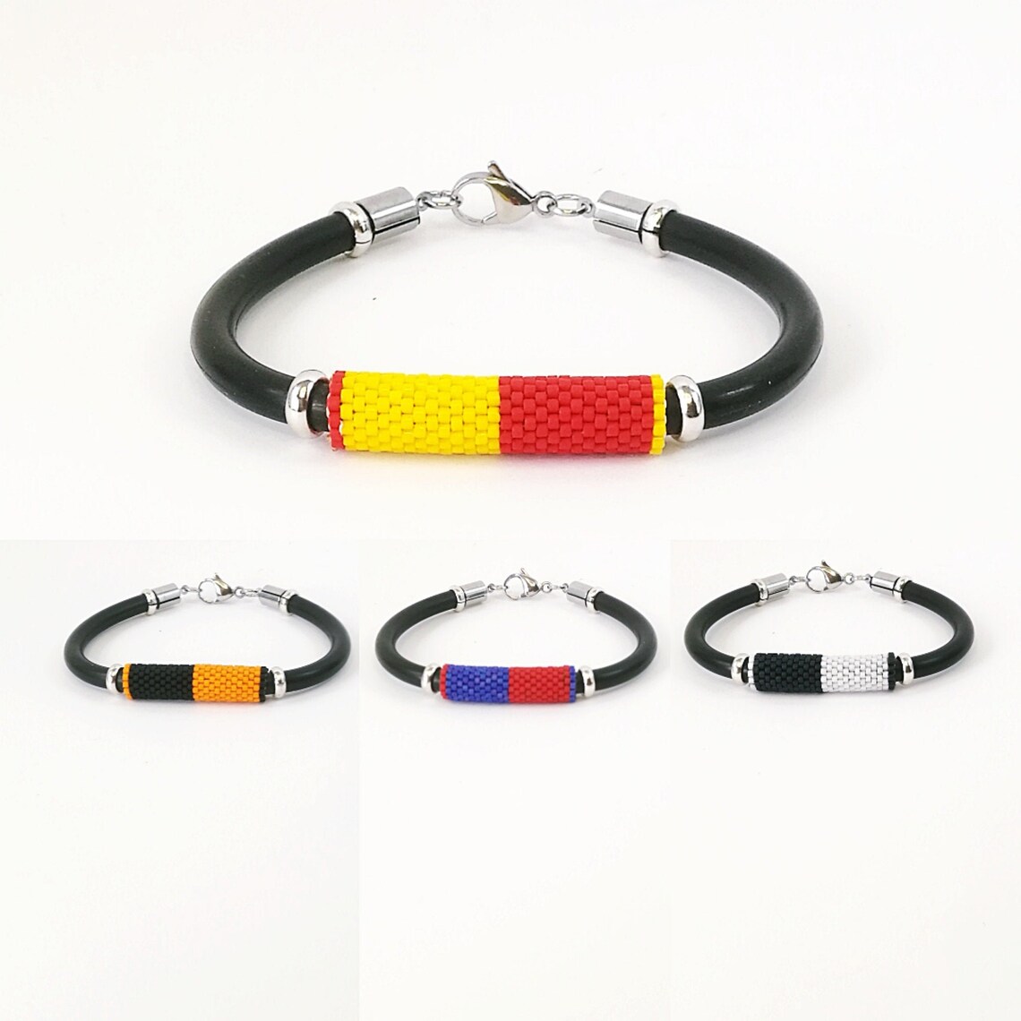 Sports Team Bracelets With Beads and Steel Gift for Player or Etsy