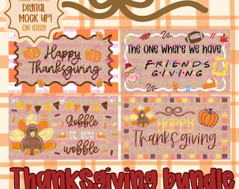 Thanksgiving  Banner Template bundle | Editable Canva Banner | 35x60 DIY Painted Sign | friendsgiving Theme | Digital Download turkey fall