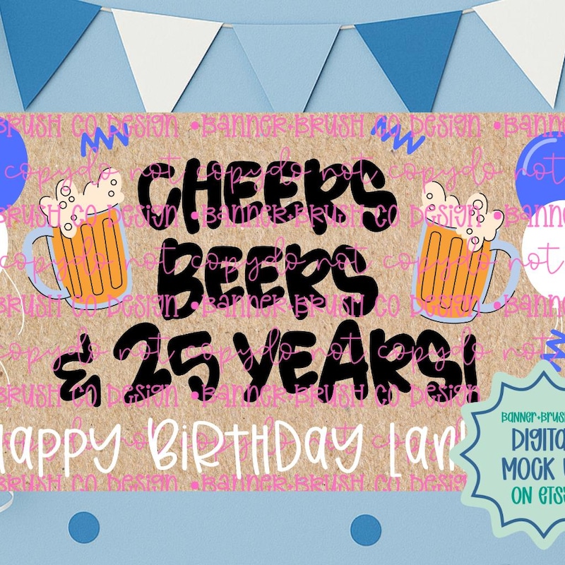 Happy Birthday Man Cheers - Etsy