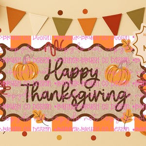 Happy Thanksgiving Banner Template | Editable Canva Banner | 35x60 DIY Painted Sign |  thanksgiving Theme | Digital Download