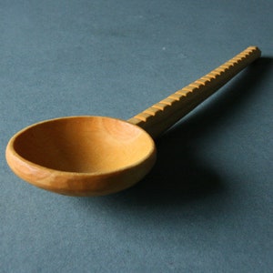 hand carved cawl spoon