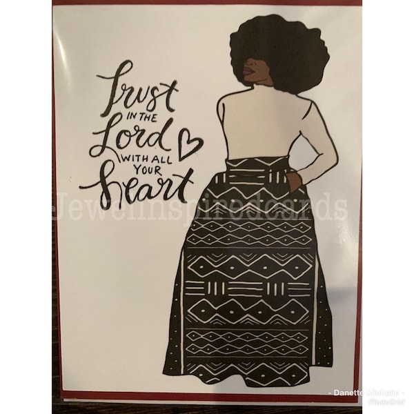 Beautiful Black Queen Note Cards