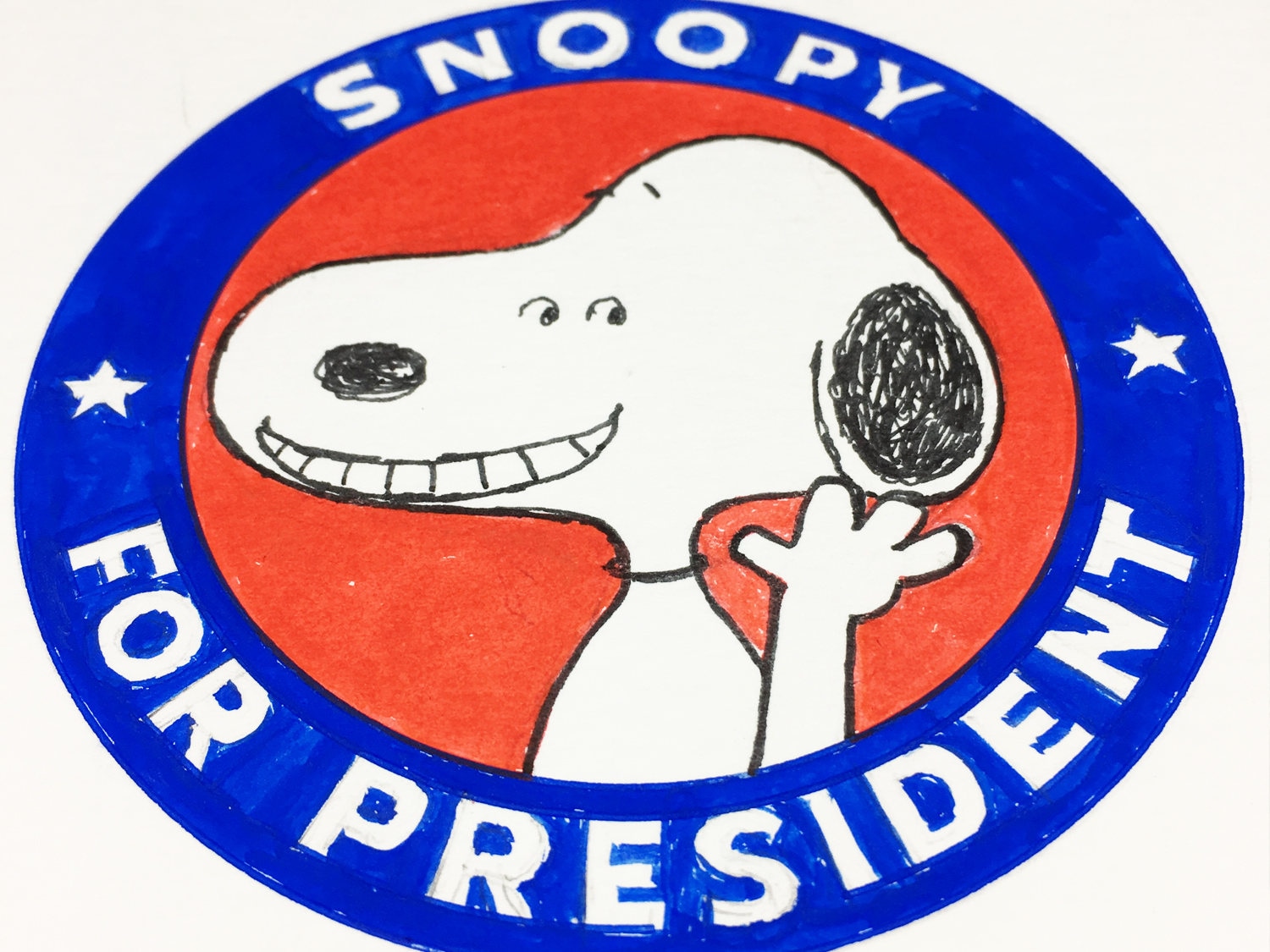 Snoopy for President Etsy