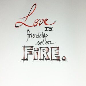 Love is Friendship on Fire