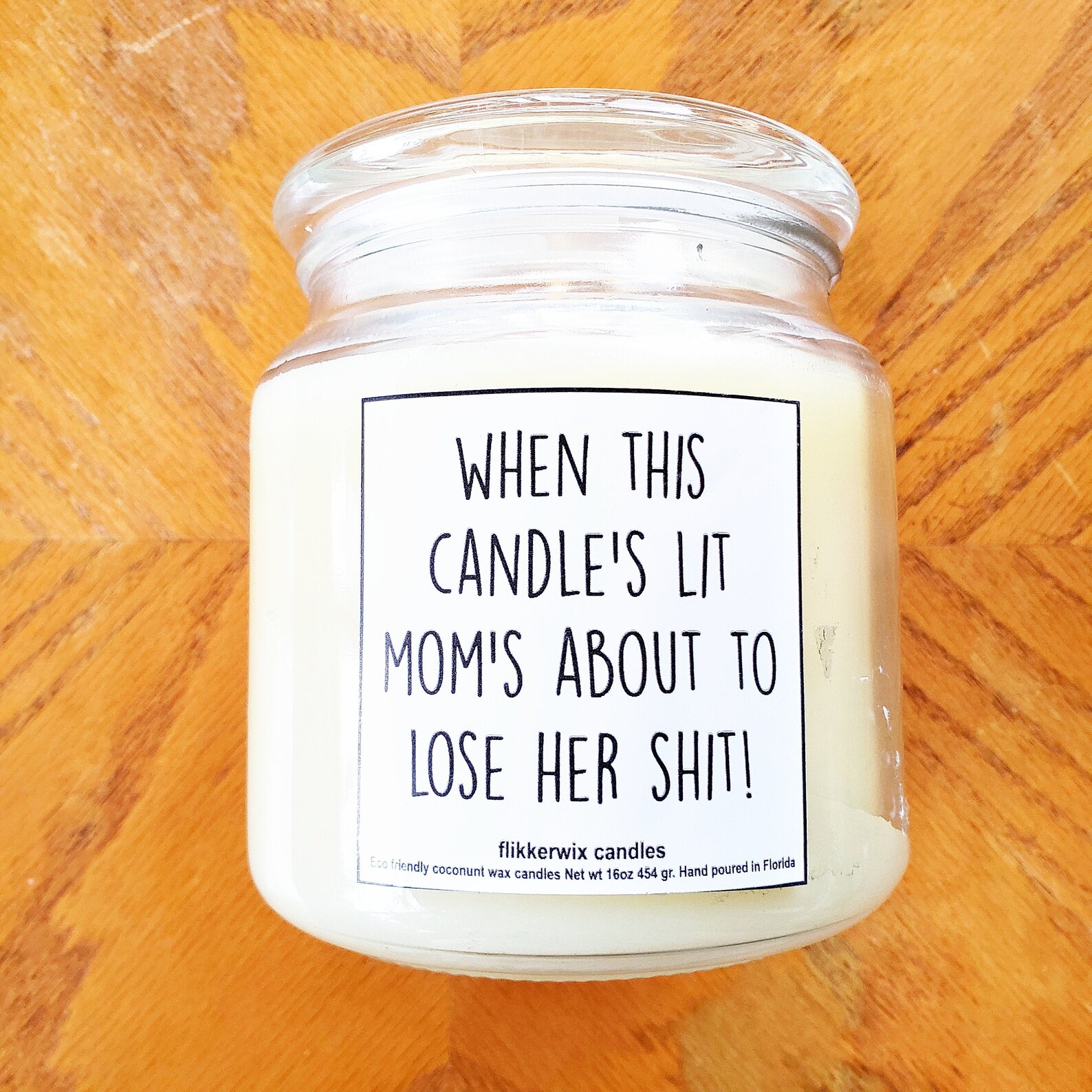 When this candle's lit Mom's about to lose her shit Etsy
