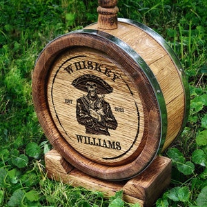 1-2 Liter Oak Aging Whiskey Barrel, Personalized Wood  Barrel, Custom Mini Oak Whiskey Barrel, Engraved Mexican, Whiskey Barrel Decor