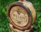Personalized Wedding Party Mini-Oak Whiskey Barrels - Groomsmen Gift - Wedding Party Gift - Engraved - Customized - Monogrammed for Free