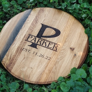 Oak Wedding Guest Book. Bourbon Barrel Guest Book. Personalized Whiskey Barrel. Wood Wedding Sign. Bourbon Barrel Head. Whiskey Barrel Lid