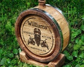 1 Oak Barrel engraved biker biker Barrel wood wine barrel whiskey keg groomsman gift Personalized Whiskey Barrel Barrel Aged