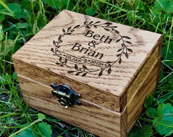 oak ring box