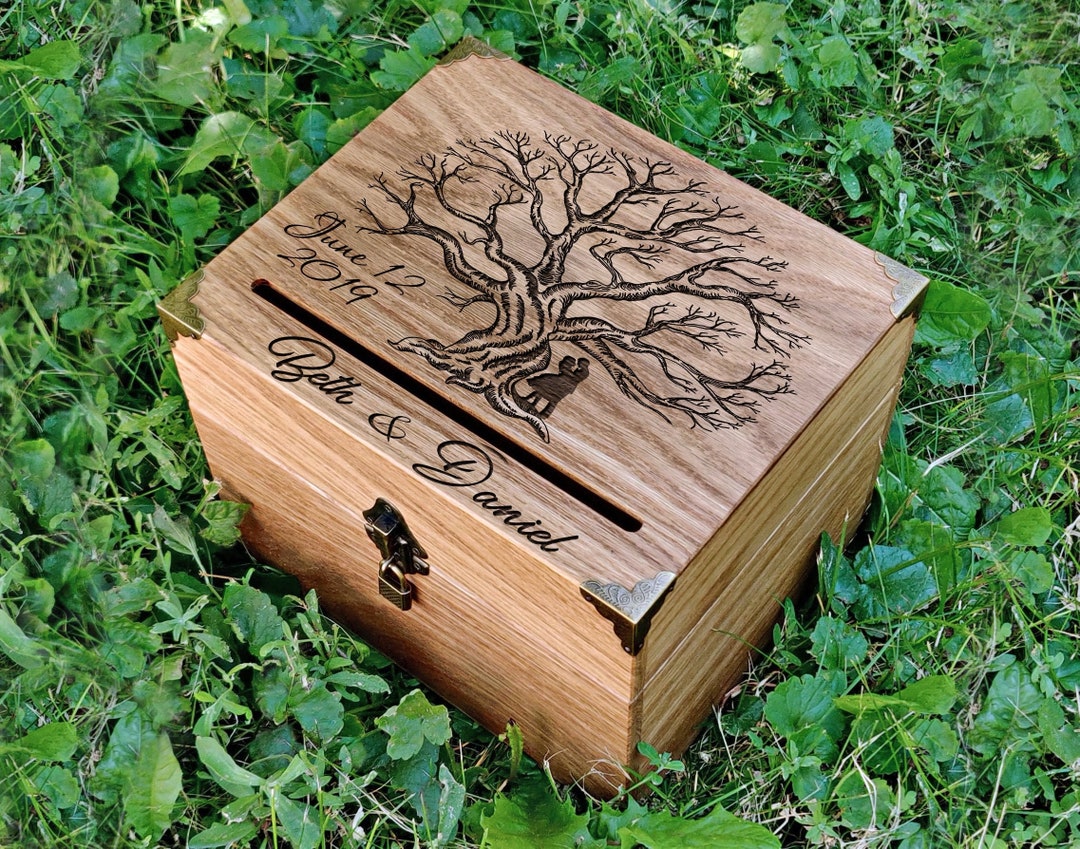 Rustic Wedding Card Box - Rustic Wedding Decor - Wood Wedding Card Box ...