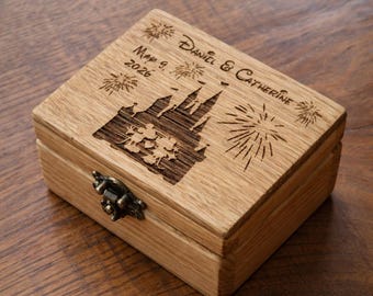 Custom wedding ring box. Proposal Box Wedding. Personalized. Individual. Rustic ring box. Wedding Gift