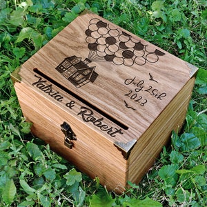 Shabby Chic Card Box - Caja de tarjetas -caja de tarjetas de roble - boda de madera - madera rústica - caja de madera - caja de tarjetas personalizada - caja de tarjetas personalizada