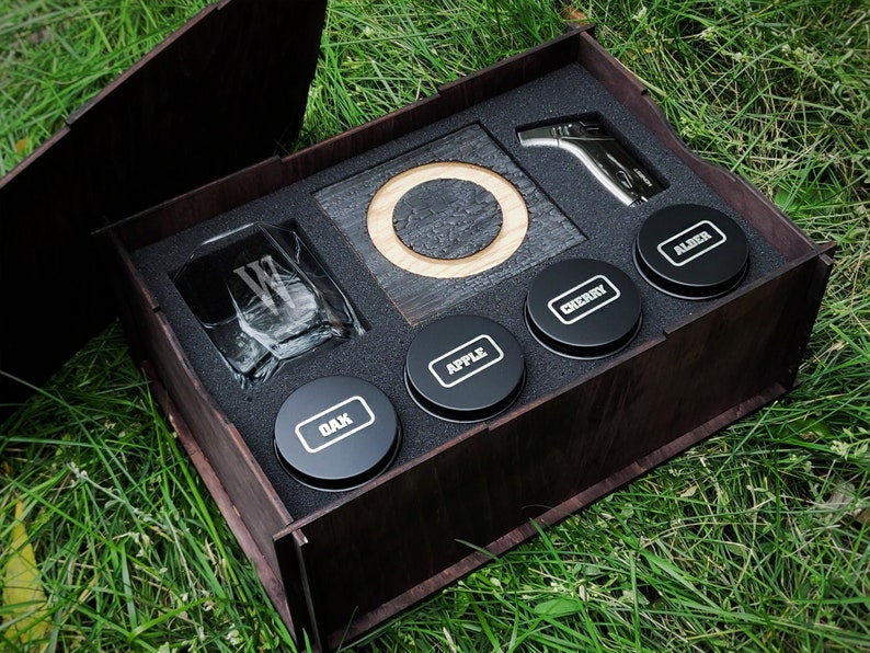Cocktail Smoker Kit With Torch and Whiskey Glass Personalized Etsy