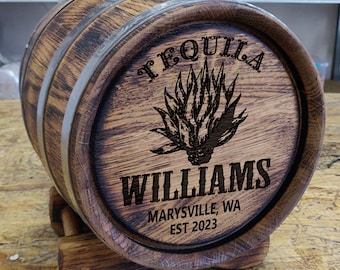 Oak Aging Barrels for Tequila , Personalized Tequila Barrel, Custom Engraved Oak Barrel, Oak Barrel For Wine, Rum, Brandy, Сognac, 1L-3-5-10