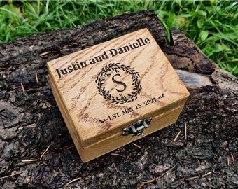 Twigs Ring Box, Wedding Ring Box For Two Rings, Vintage Wooden Ring Box, Custom Proposal Ring Box