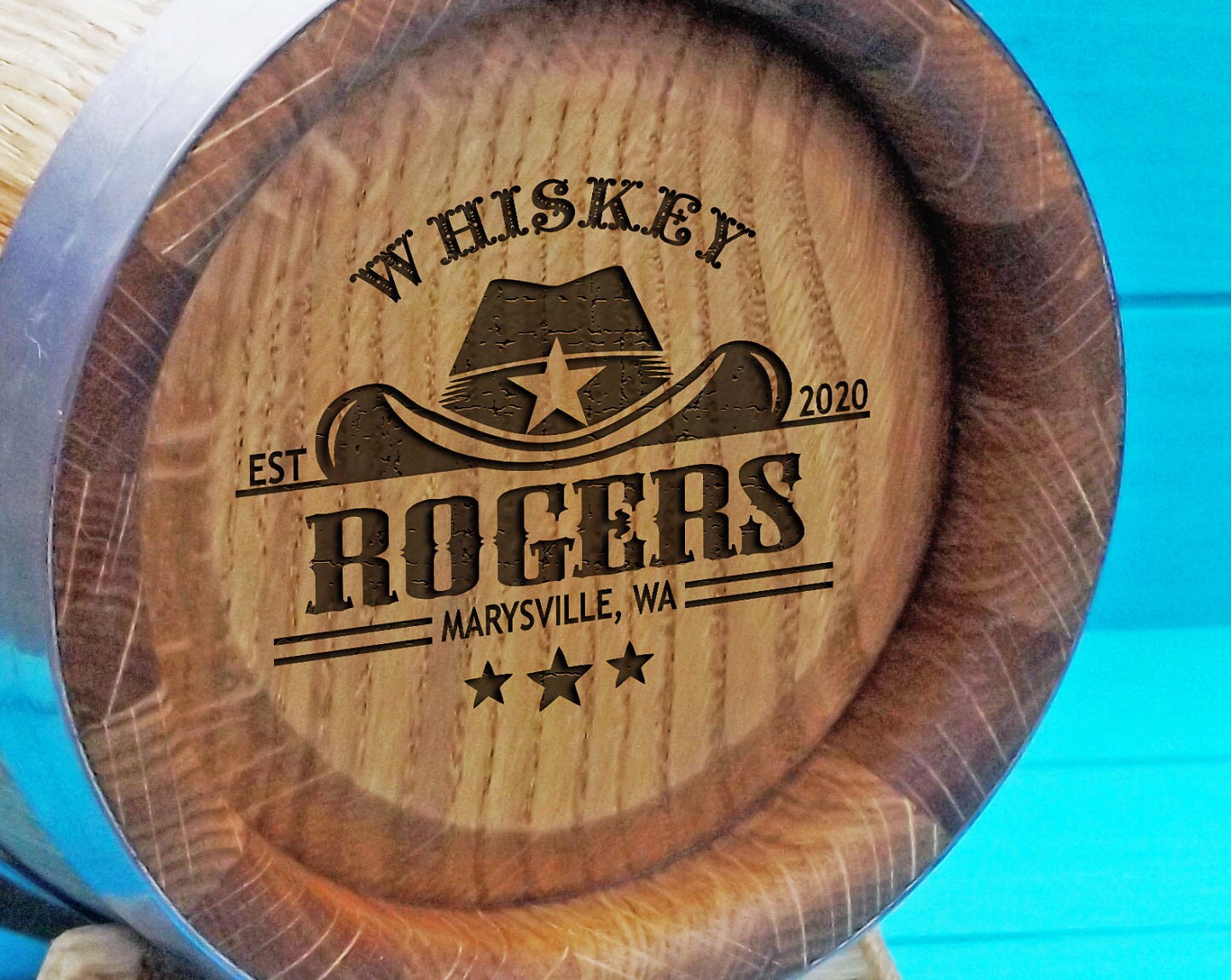 Cowboy Hat Barrel Texas Ranger Barrel Oak Aging Barrels for Etsy