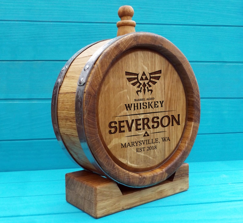 Whiskey Barrel1 L Wine Barrel Oak Keg Whiskey Flask Etsy