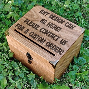 Caixa de madeira para cartões de casamento com fechadura, porta-cartões de casamento de madeira, caixa de cartões de casamento personalizada com monograma gravado