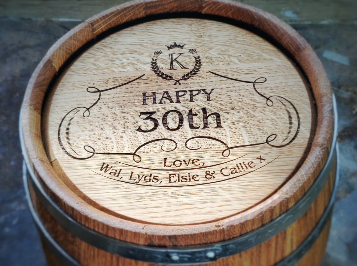 Small Whiskey Barrel 1L Wooden Bourbon Barrel Personalized Etsy UK
