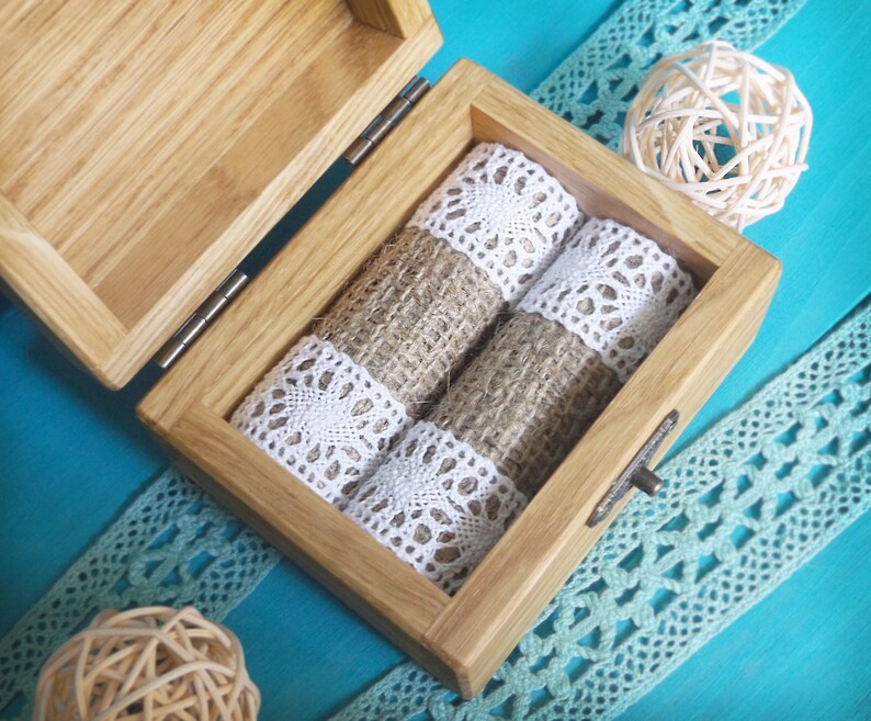 rustic wedding ring box