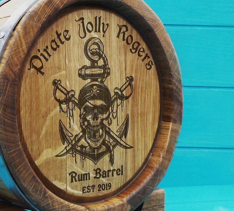 Personalized rum barrel gift for man 1 Liter Personalized Etsy