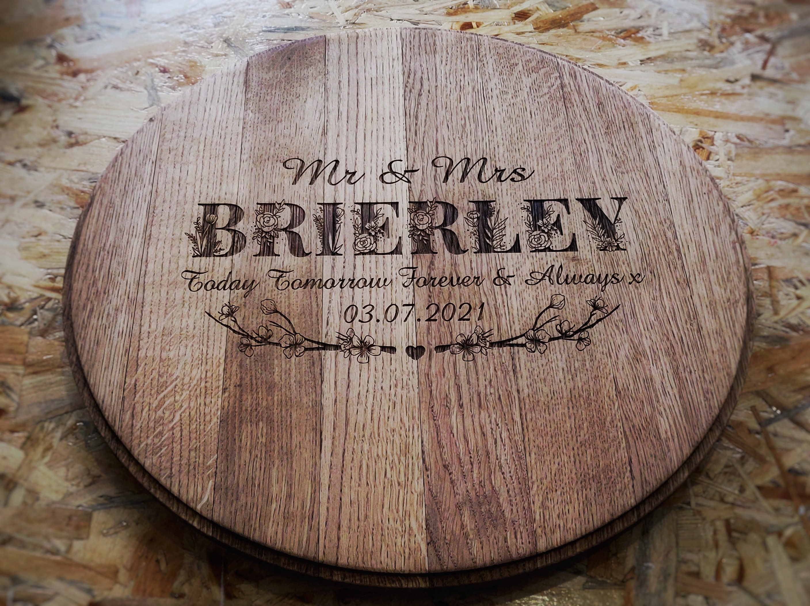Bourbon Barrel Head Wedding Guest Book Whiskey Barrel Lid Etsy