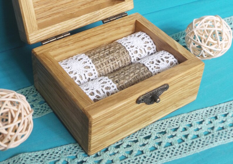 rustic wedding ring box