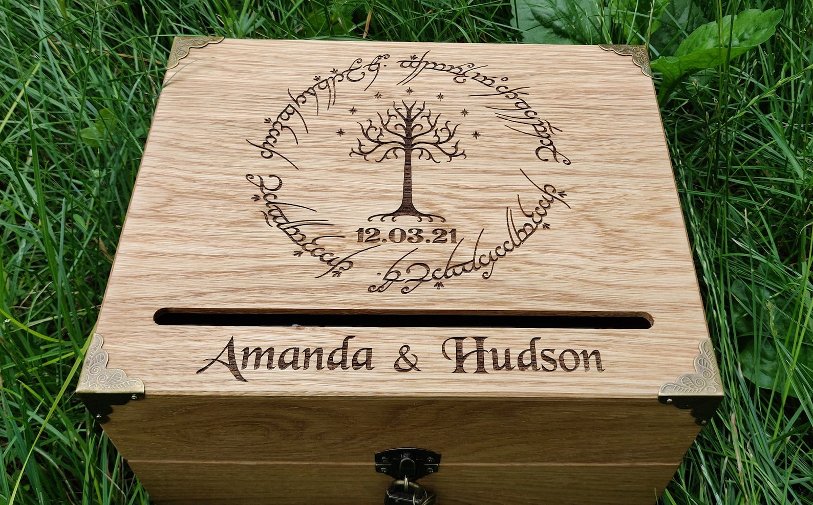 Kartenbox Hochzeit Kartenbox mit Schloss und Schlitz Etsy