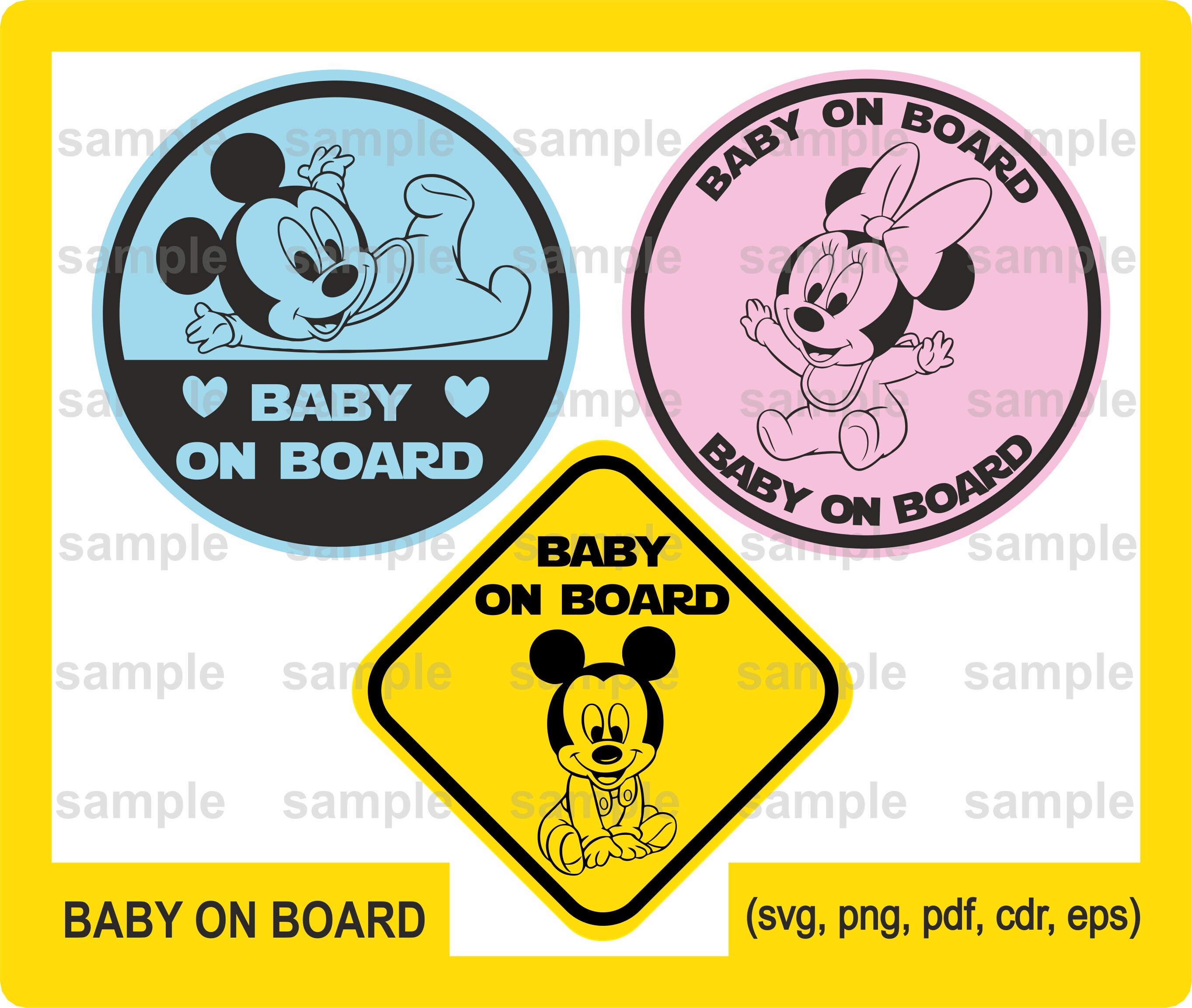 Free Free 118 Minnie Mouse Baby On Board Svg SVG PNG EPS DXF File