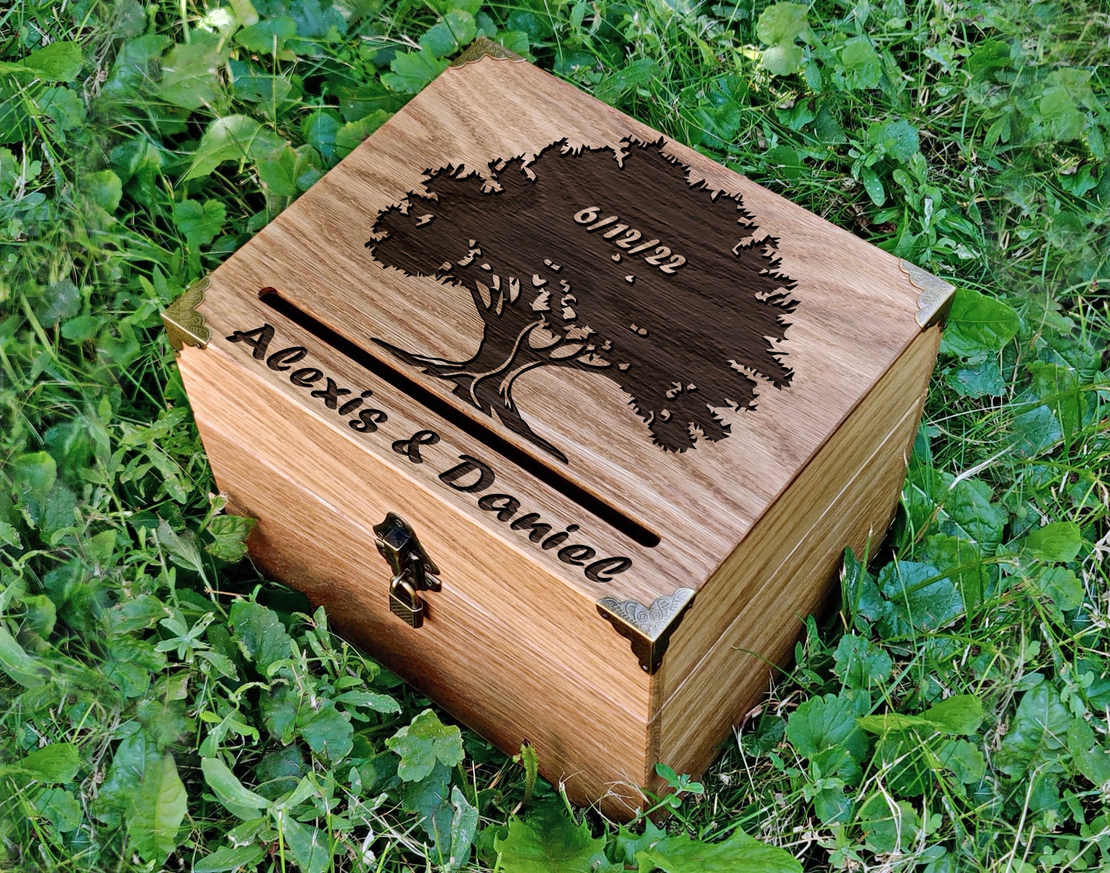 Card Box Wedding Card Holder Wooden Wedding Card Box Rustic Wedding card box