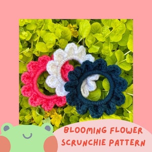 Blooming Flower Scrunchie Pattern